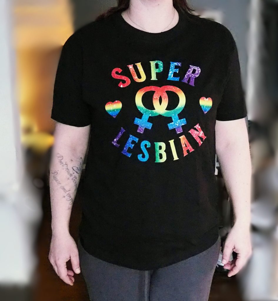 T-skjorte: Super Lesbian (XS-XL)