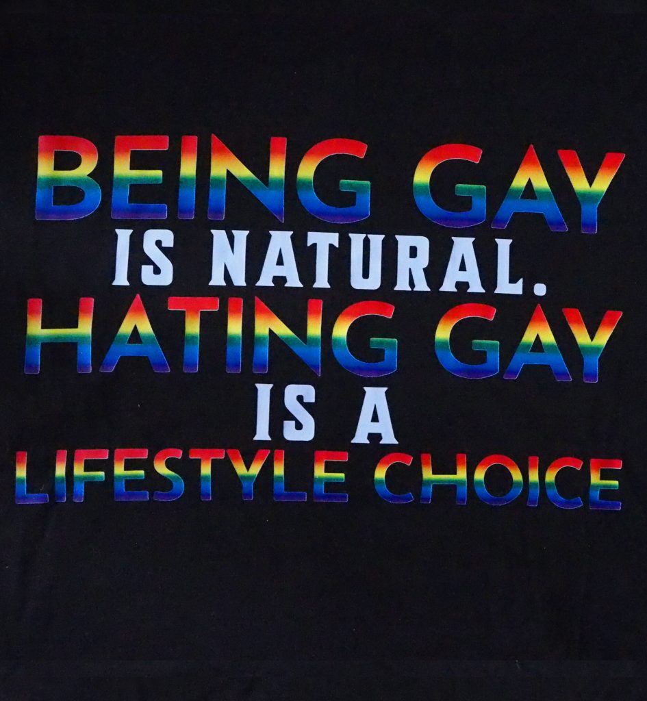 T-skjorte: Being Gay Is Natural (XS-XL)